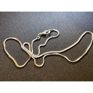 17in 925 Sterling Silver Box Chain New
